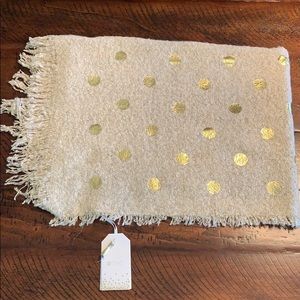 NWT gold dot scarf